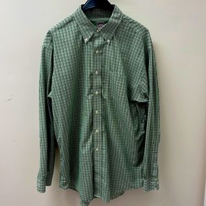 Brooks Brothers XL regular-fit non-iron green gingham